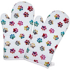 Rainbow Ombre Paws Kitchen Linens