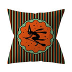 Retro Halloween Throw Pillow Cover