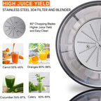 800W Multifunctional Centrifugal Juicer with Residue & Juice Separation  Ninja Chef