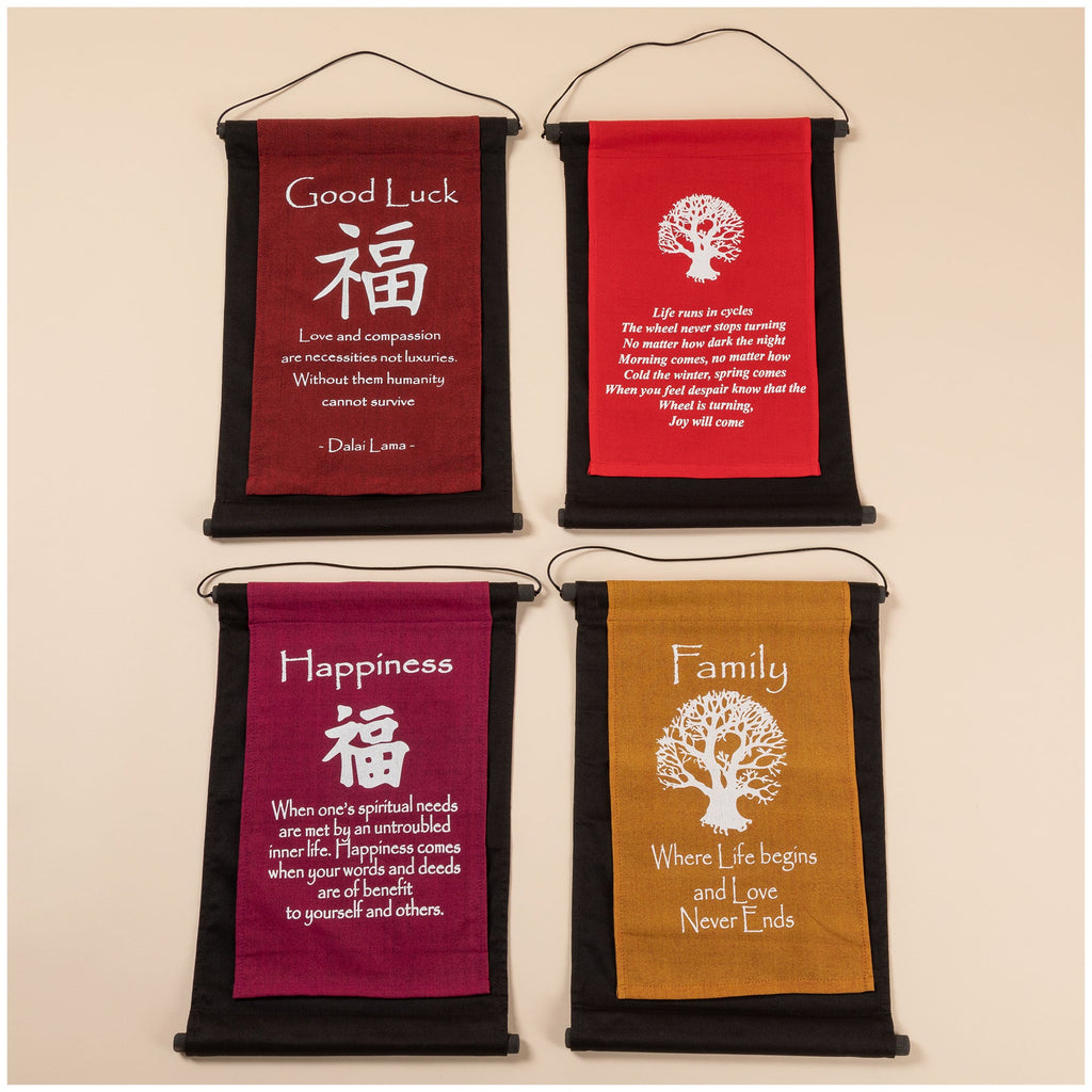 Inspirational Words Scroll Banner, Indoor/Outdoor use