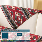 Boho Winter Couch Cover - Chic Snow Chenille Pet Protector