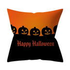 Retro Halloween Throw Pillow Cover