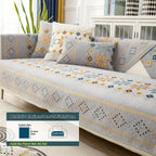 Geometric Bohemian Chenille Slipcovers Pet/Kid Friendly Washable