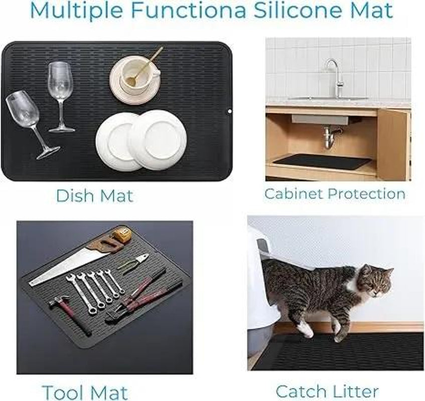 Heat Resistant Silicone Stove Cover Mat – Non-Slip Counter Protector, Cruel Summer Collection, Easy-To-Clean Kitchen Accessory for Summer Cooking & Back to School Dorm Use Waterproof Dish Drying Funky Kitchen Supplies