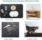 Heat Resistant Silicone Stove Cover Mat – Non-Slip Counter Protector, Cruel Summer Collection, Easy-To-Clean Kitchen Accessory for Summer Cooking & Back to School Dorm Use Waterproof Dish Drying Funky Kitchen Supplies
