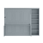 Sturdy Murphy Bed With Desk And Bookshelf