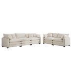 Luxe & Sophisticated Deep Seated Sofa Set - 2 Sofas