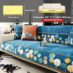 Autumn Trees Boho Chenille Sofa Cover Pet/Kid friendly