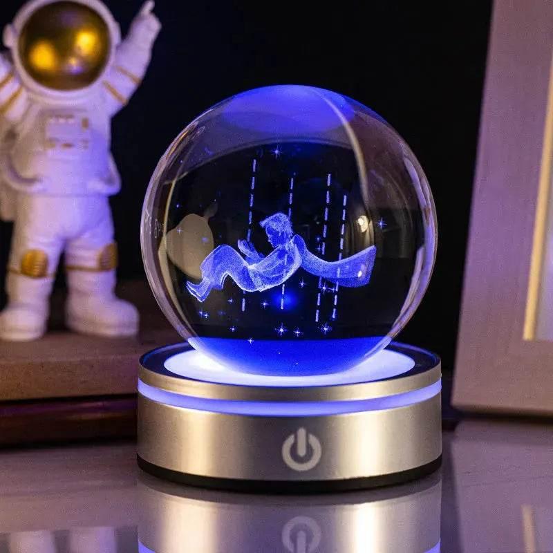 3D Space, Whale, Christmas & MORE, LED Crystal Ball Lamp NightLight