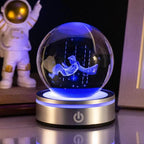 3D Space, Whale, Christmas & MORE, LED Crystal Ball Lamp NightLight