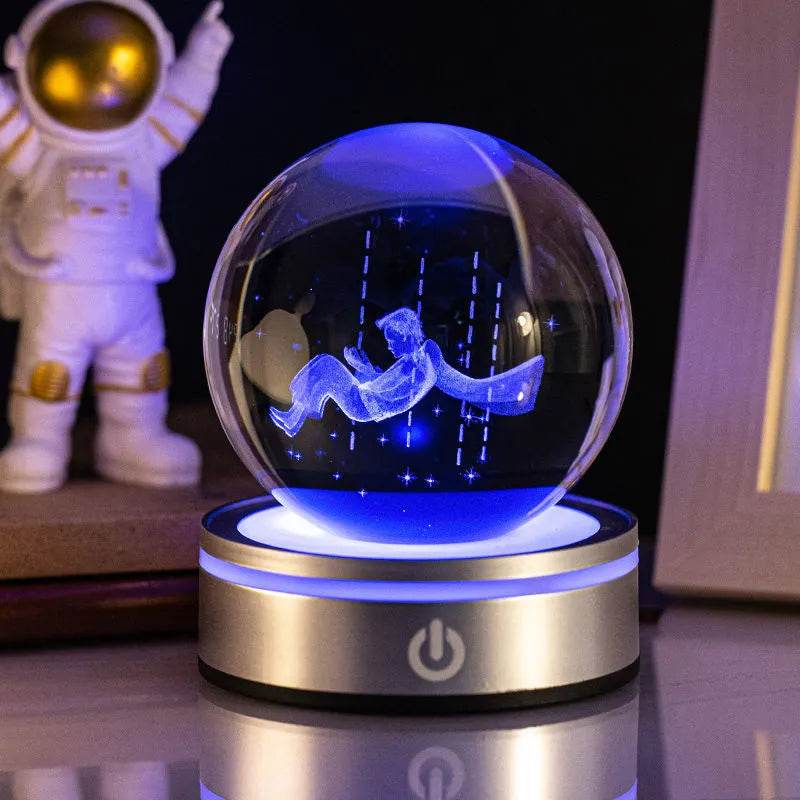 3D Space, Whale, Christmas & MORE, LED Crystal Ball Lamp NightLight