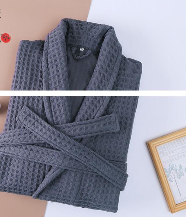 Double Waffle Extra-Thick Cotton Unisex Robe
