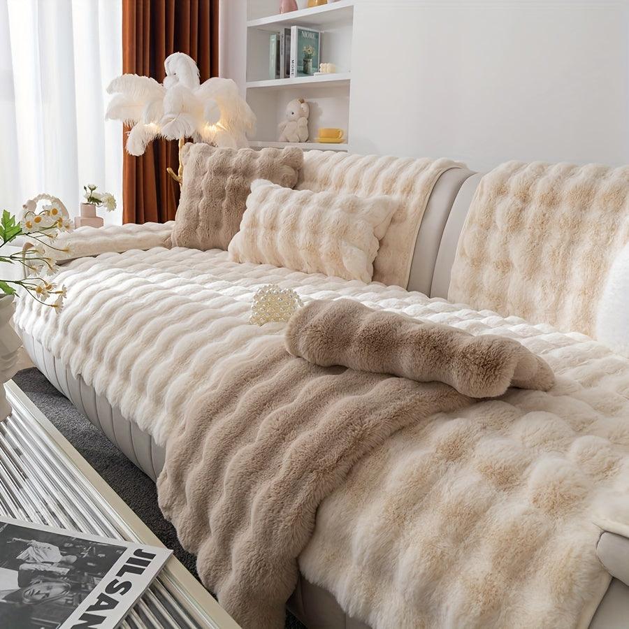 Pet Proof Winter Warm Plush Soft Sofa Cover