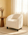Boucle Barrel Chair
