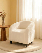 Boucle Barrel Chair