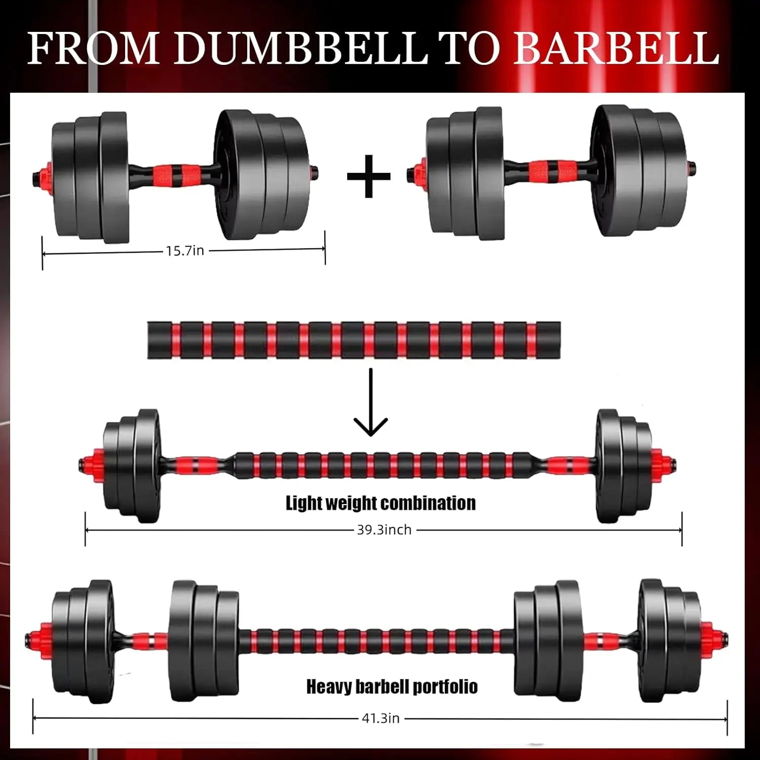 44bls Adjustable Dumbbell Set For Home Gym