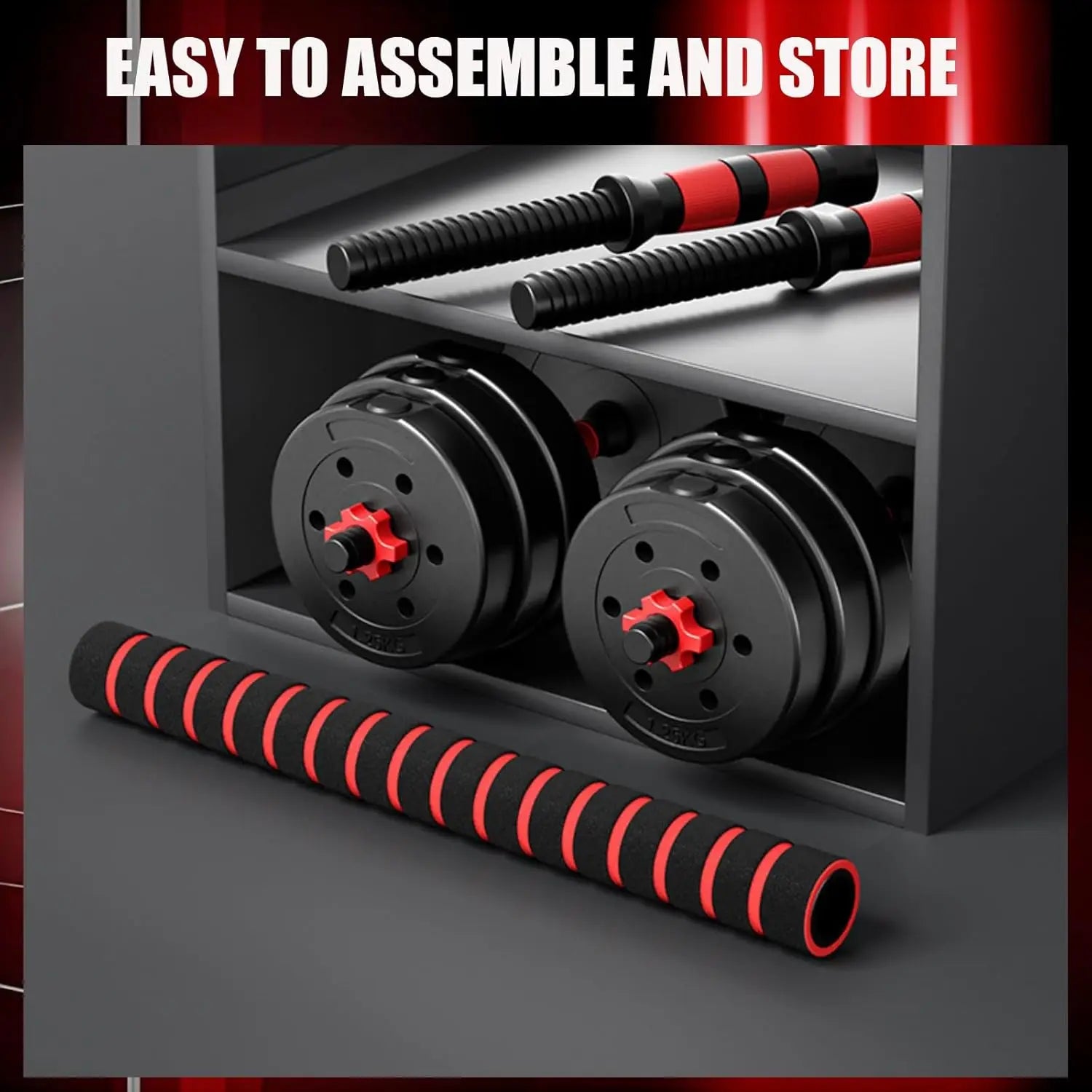 44bls Adjustable Dumbbell Set For Home Gym