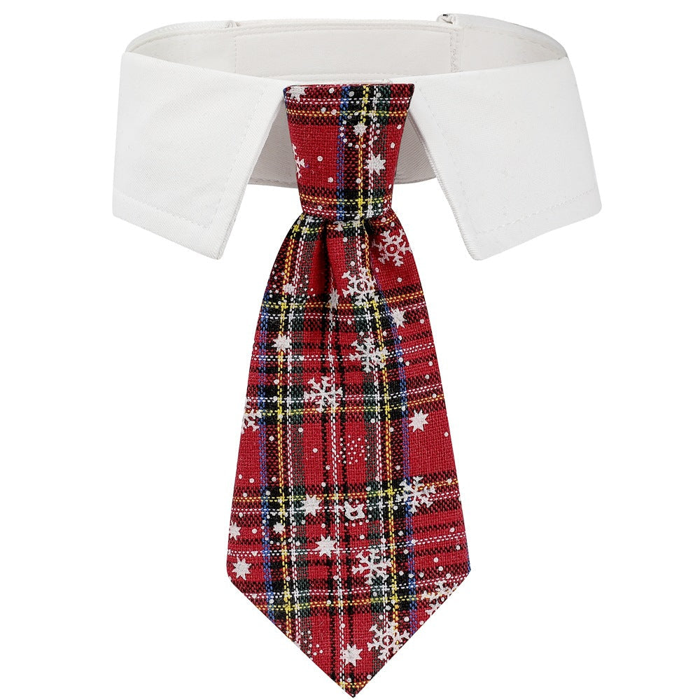 British Style Christmas Dog Tie
