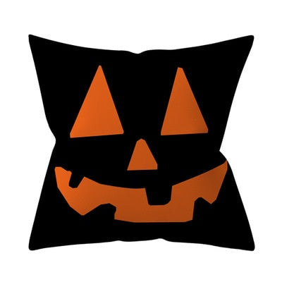 Retro Halloween Throw Pillow Cover