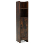 Bathroom Slim Cabinet Corner with Door and Adjustable Shelf Bathroom Entry Bedroom Pantry
