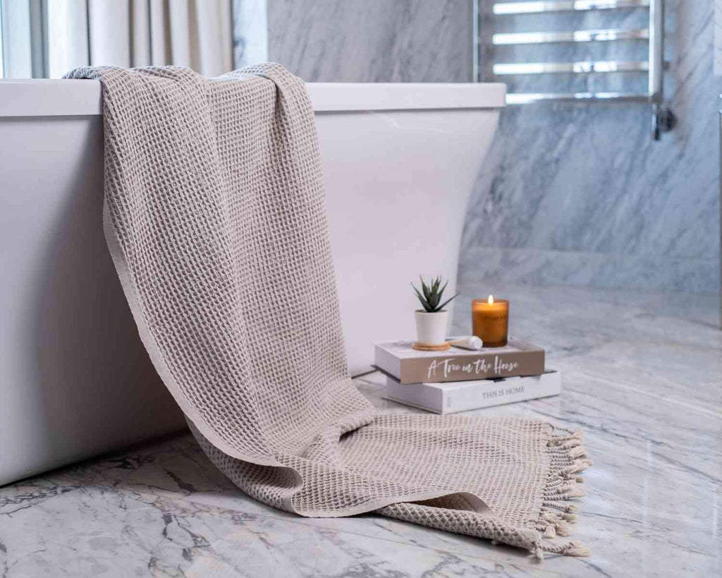 Waffle Turkish Cotton Towel or Towel Set