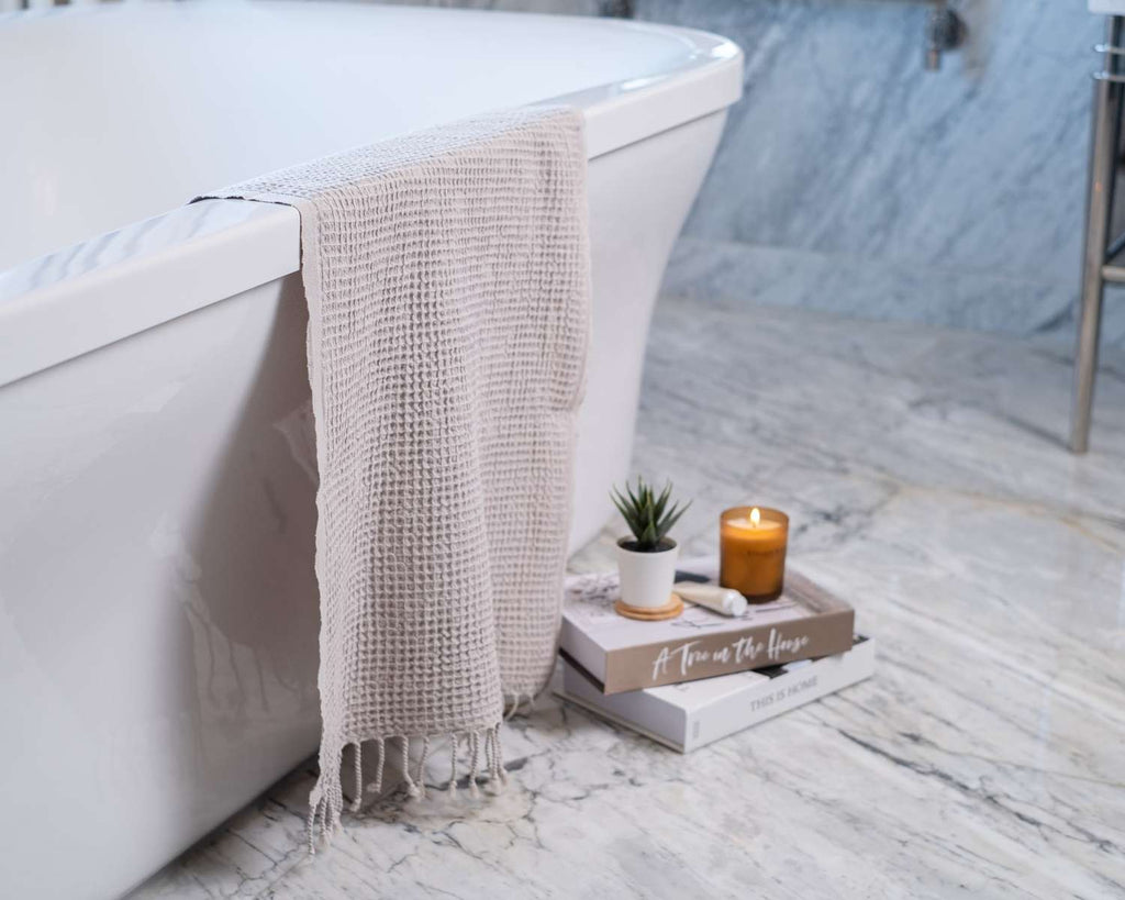 Waffle Turkish Cotton Towel or Towel Set