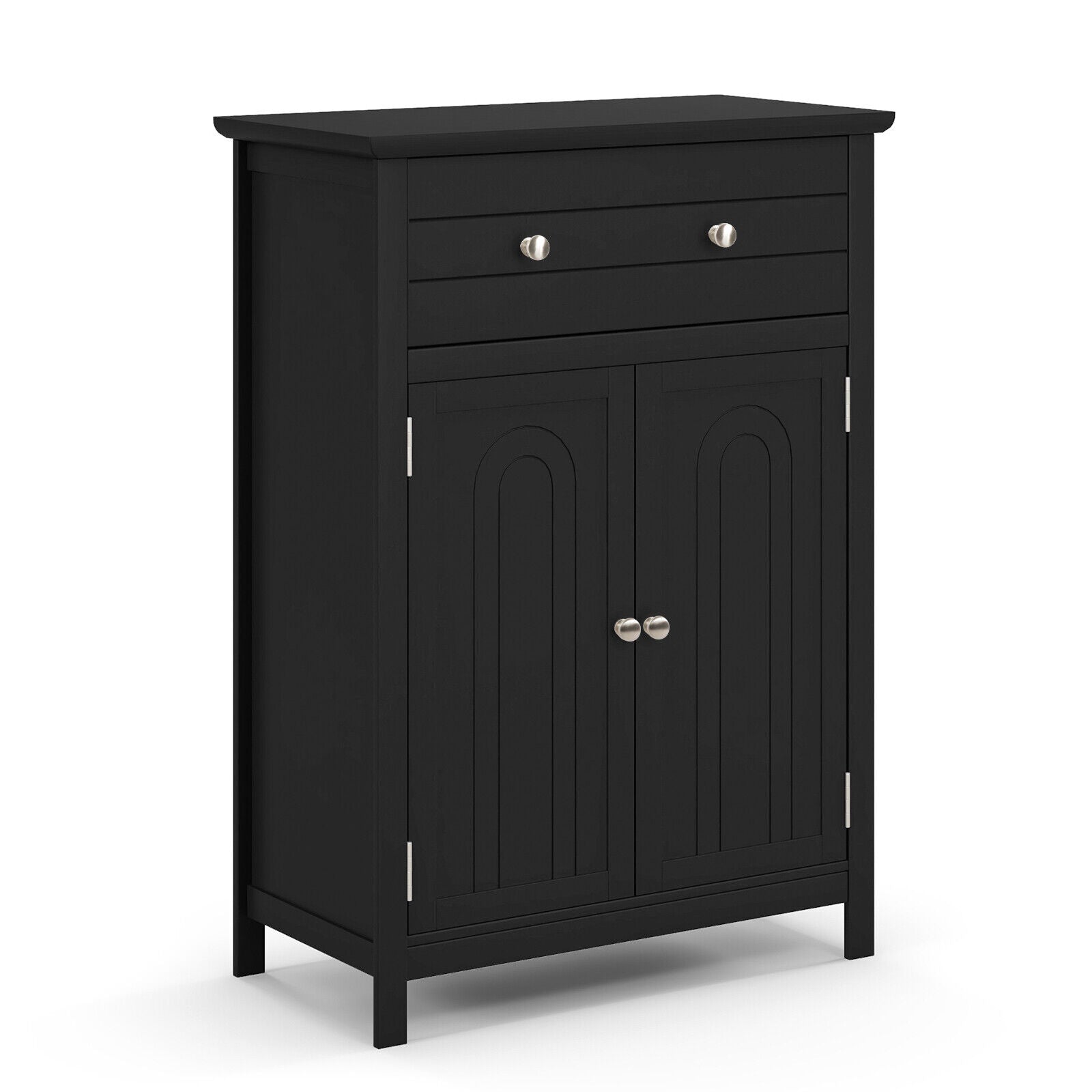Free Standing Bathroom Storage Cabinet with Large Drawer, Bathroom Entry Bedroom Office