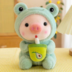 Boba Piggy Animal Plushie Gift for Girls & Boys