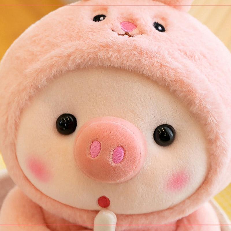 Boba Piggy Animal Plushie Gift for Girls & Boys