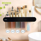 Wall Mounted Toothbrush holder with magnetic mouthwash cup storage