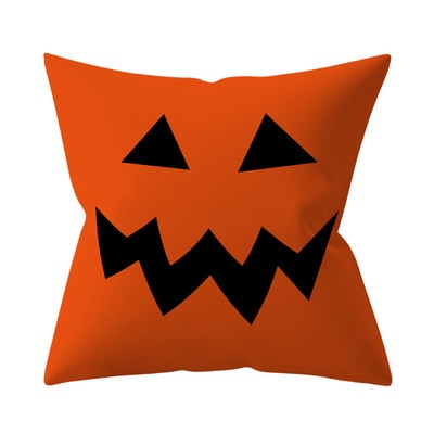 Retro Halloween Throw Pillow Cover