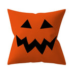 Retro Halloween Throw Pillow Cover