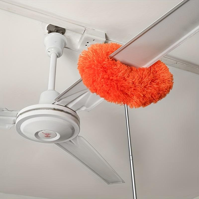 Ceiling Fan & Household Dust Buster: Extendable Removable Microfiber Duster with Anti-Static Washable Feature, Ideal for Summer and Fall Cleaning, a Decoration-Worthy Housekeeping Essential.