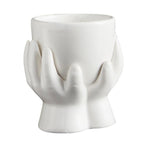 Ceramic Hands Mini Planter for Succulents & Flowers