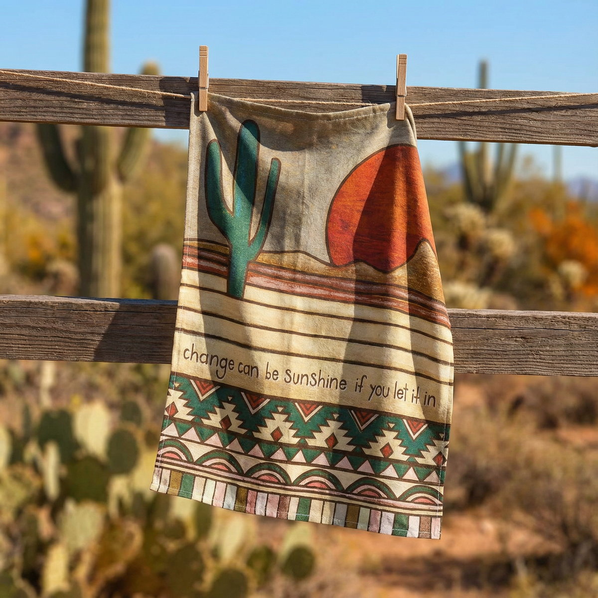 Change Can Be Sunshine If You Let It In Kitchen Towel