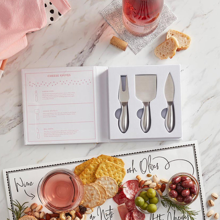 3 Pc Cheese Knife Gift Set In Gift Box