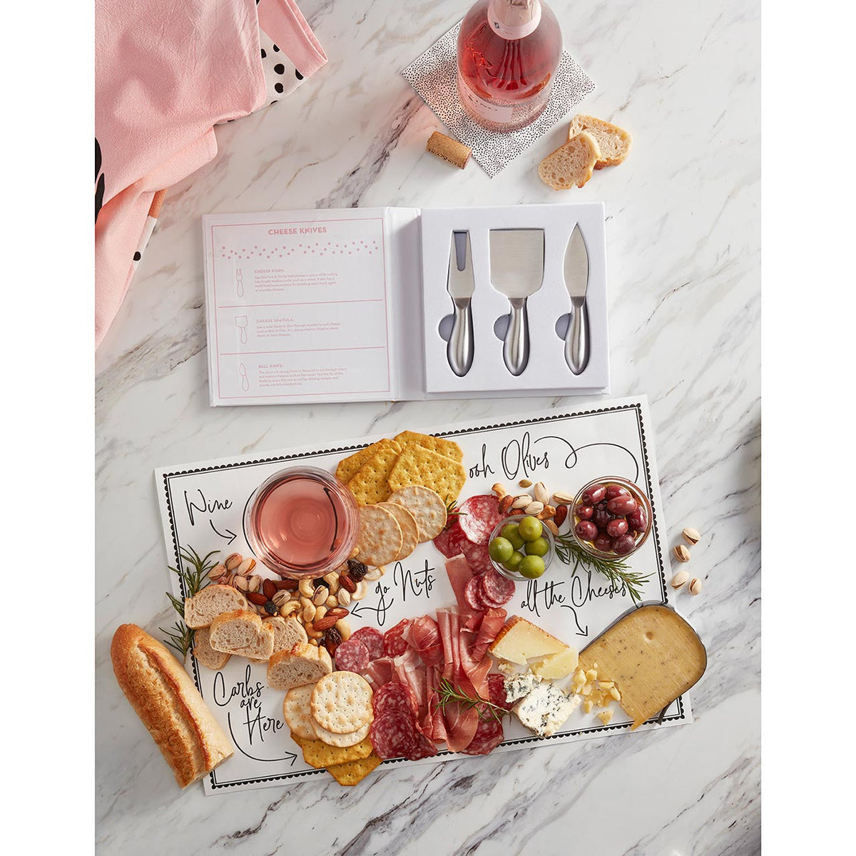 3 Pc Cheese Knife Gift Set In Gift Box