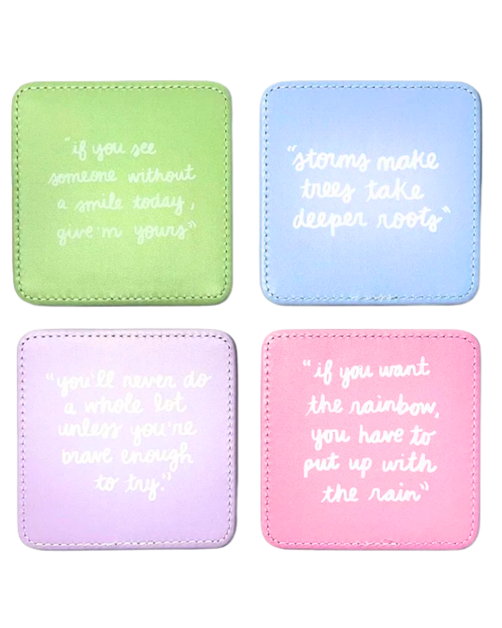 We Love Dolly Coasters, Set of 4