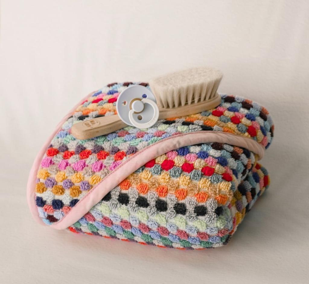 Pom Pom Baby Bath & Swaddle Blanket