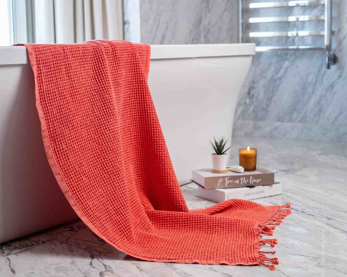 Waffle Turkish Cotton Towel or Towel Set