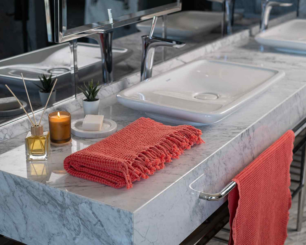 Waffle Turkish Cotton Towel or Towel Set