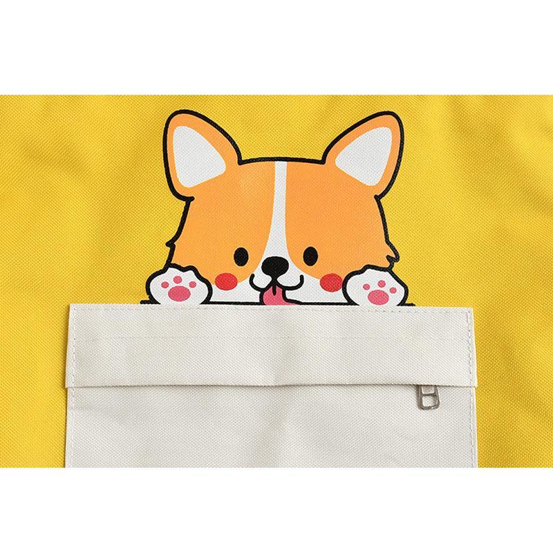 Cute Doggy Tote Bag – Canvas Crossbody Bag for Dog Lovers