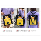Cute Doggy Tote Bag – Canvas Crossbody Bag for Dog Lovers