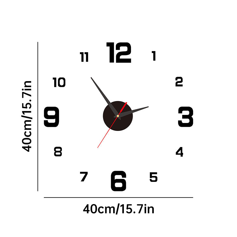 Frameless Modern Wall Clock