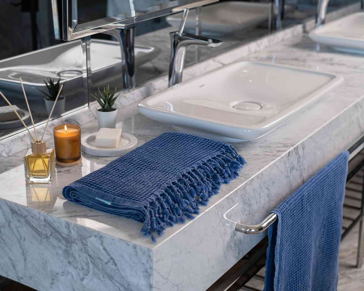 Waffle Turkish Cotton Towel or Towel Set