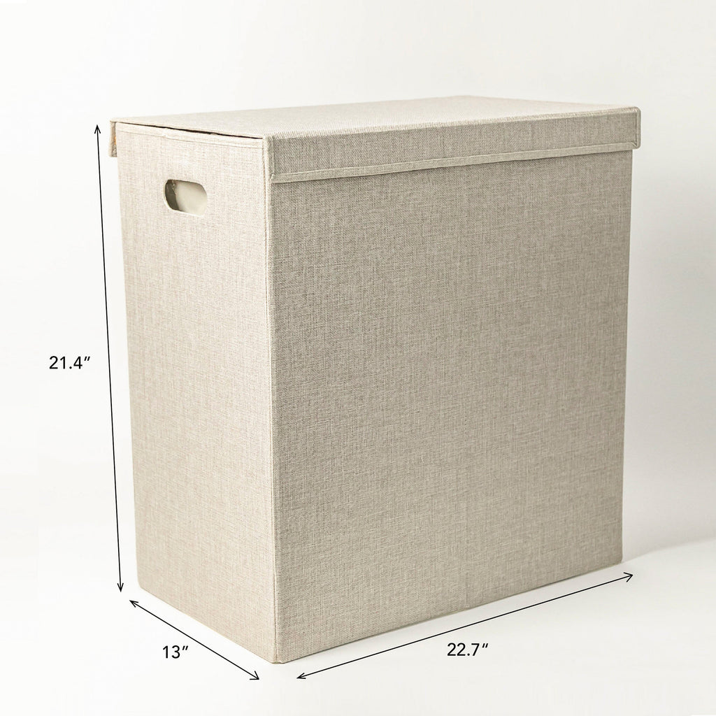 Textured Fabric Laundry Hamper
