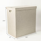 Textured Fabric Laundry Hamper