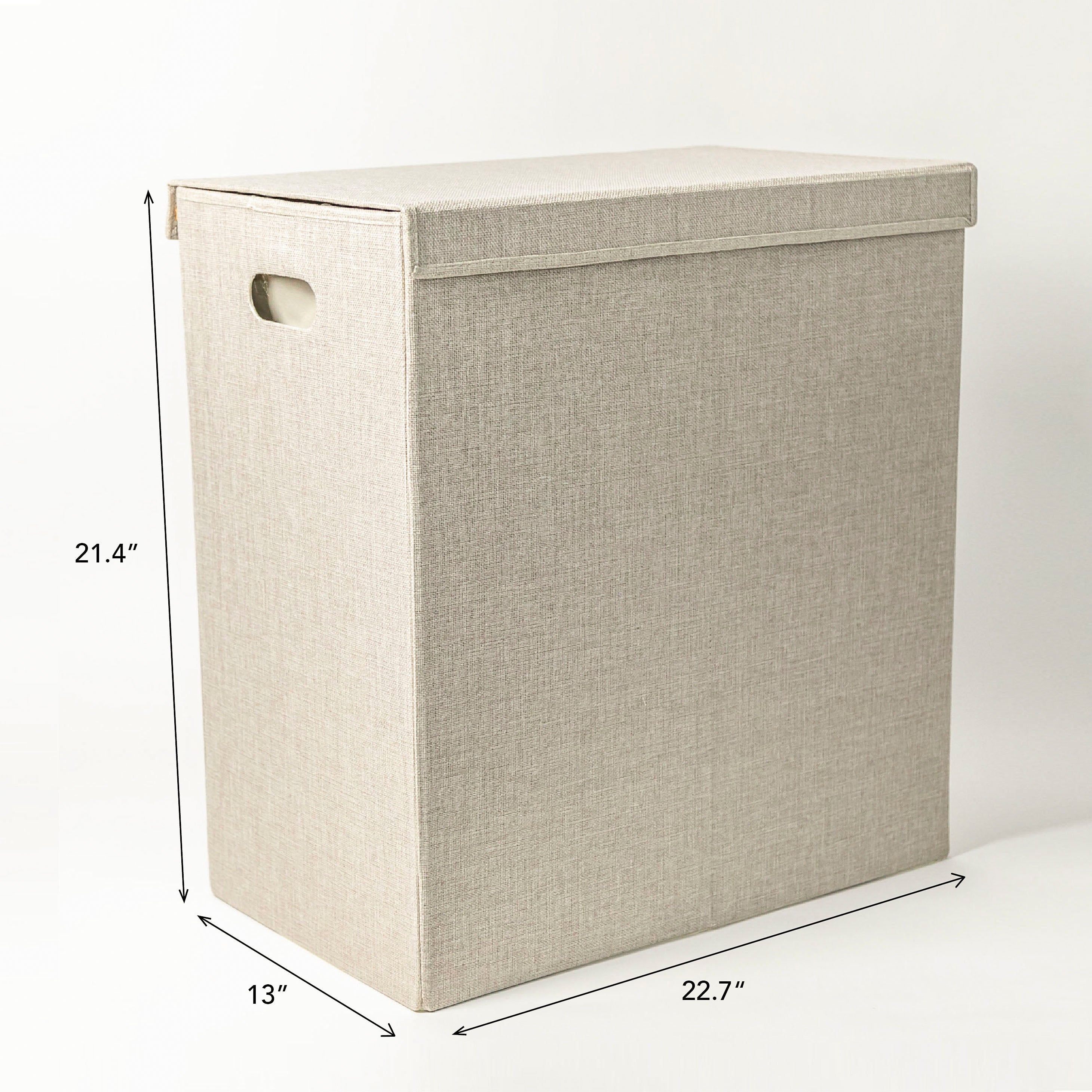 Textured Fabric Laundry Hamper