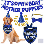 Dog Birthday Decorations Set Hat Bandana Bow Tie Banner Multi Size