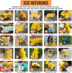Dog Raincoat with Clear Hood Reflective Trim Adjustable XS–3XL in 3 colors